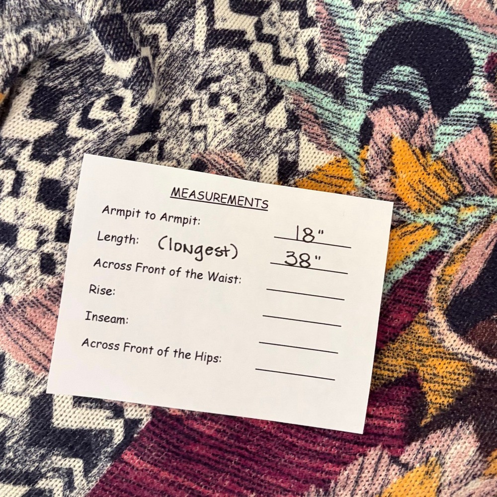 Anthropologie MOTH Old City Long Cardigan Sweater Marled Floral Knit Medium - Picture 14 of 14